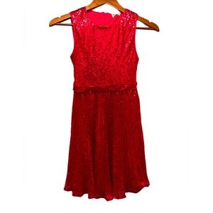 NWT Grace Karin Girls Sequin Dress Sleeveless Prom Party Formal Red Size 10Y